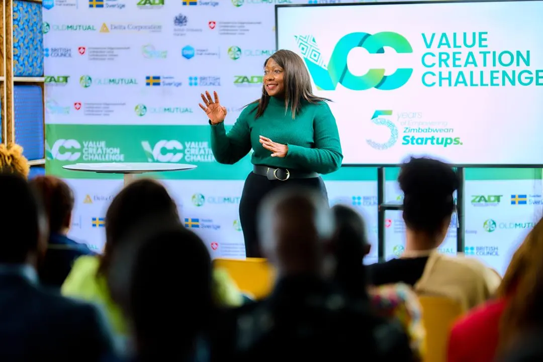 Lillian Mbayiwa speaking at Eight2Five’s Value Creation Challenge