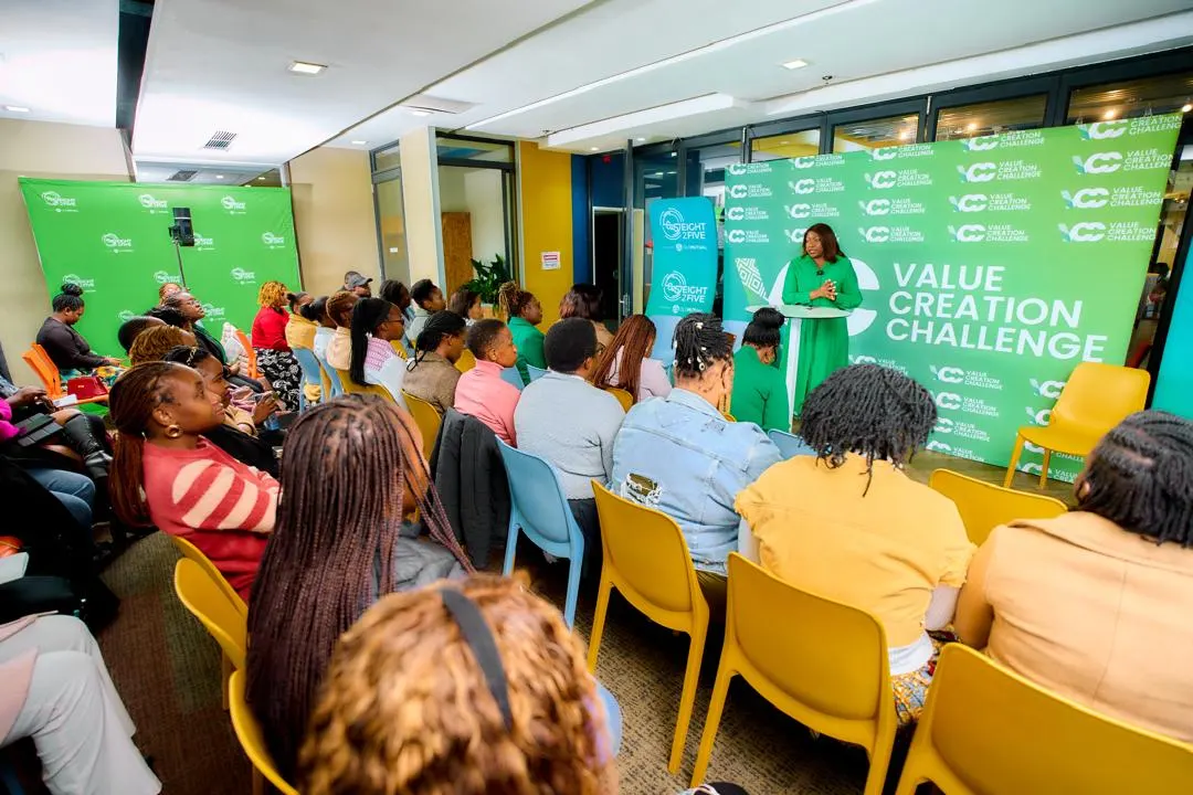 Lillian Mbayiwa addressing a full room of founders at the Value Creation Challenge